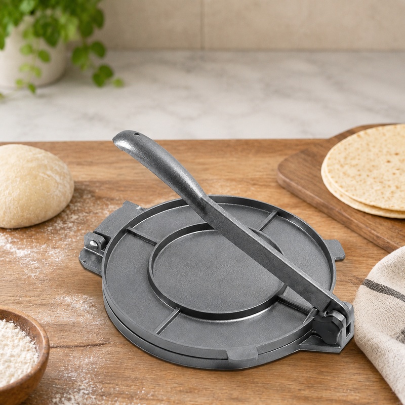 Tortilla Press Cast - Wytrzymała aluminiowa prasa do tortilli do