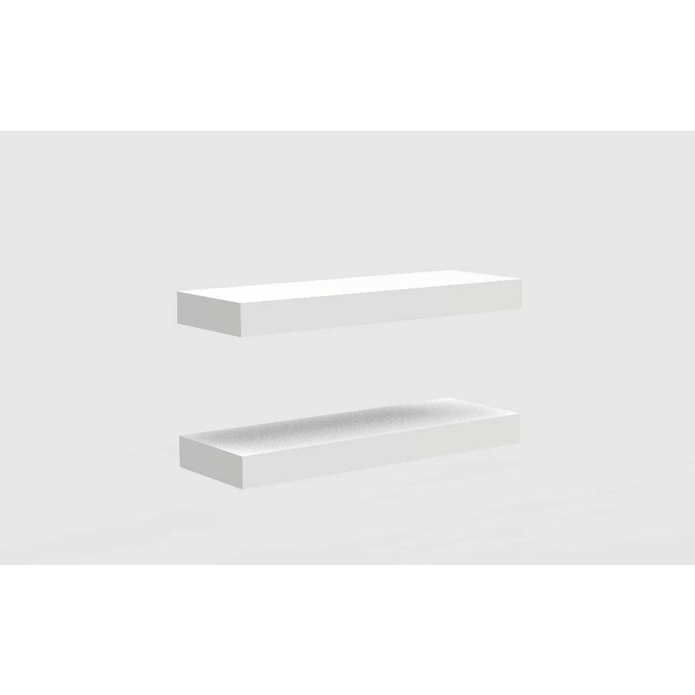 Białe półki wiszące, zestaw 2  – Kitchen Appliances In White recenzja i cena
