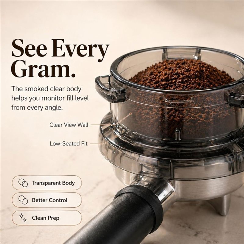 Lejek dozujący B15C 54 mm z mo – Breville Espresso Barista Touch recenzja i cena